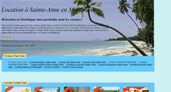 Desktop Screenshot of location-martinique-sainte-anne.com